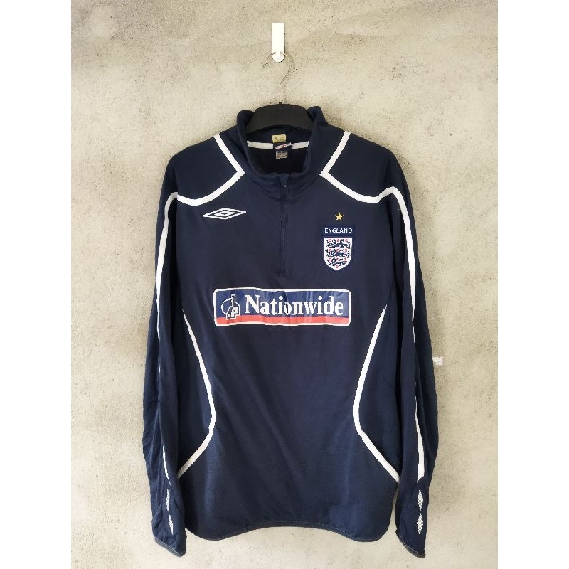 Vintage Halfzip England by Umbro Tahun 2000