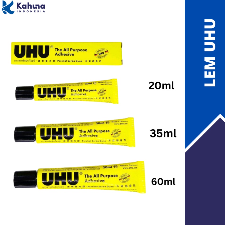 

Best Terlaris Lem UHU UHU Glue Original 2 ML 35 ML 6 ML 125ml L47