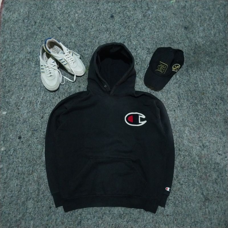 hoodie champions logo bordir towl