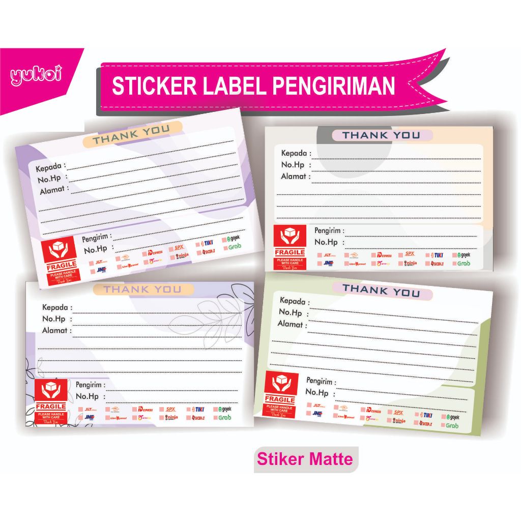 

(50pcs) A2 STIKER PENGIRIMAN / STIKER LABEL PENGIRIMAN OLSHOP / STIKER LABEL / STIKER PENGIRIMAN