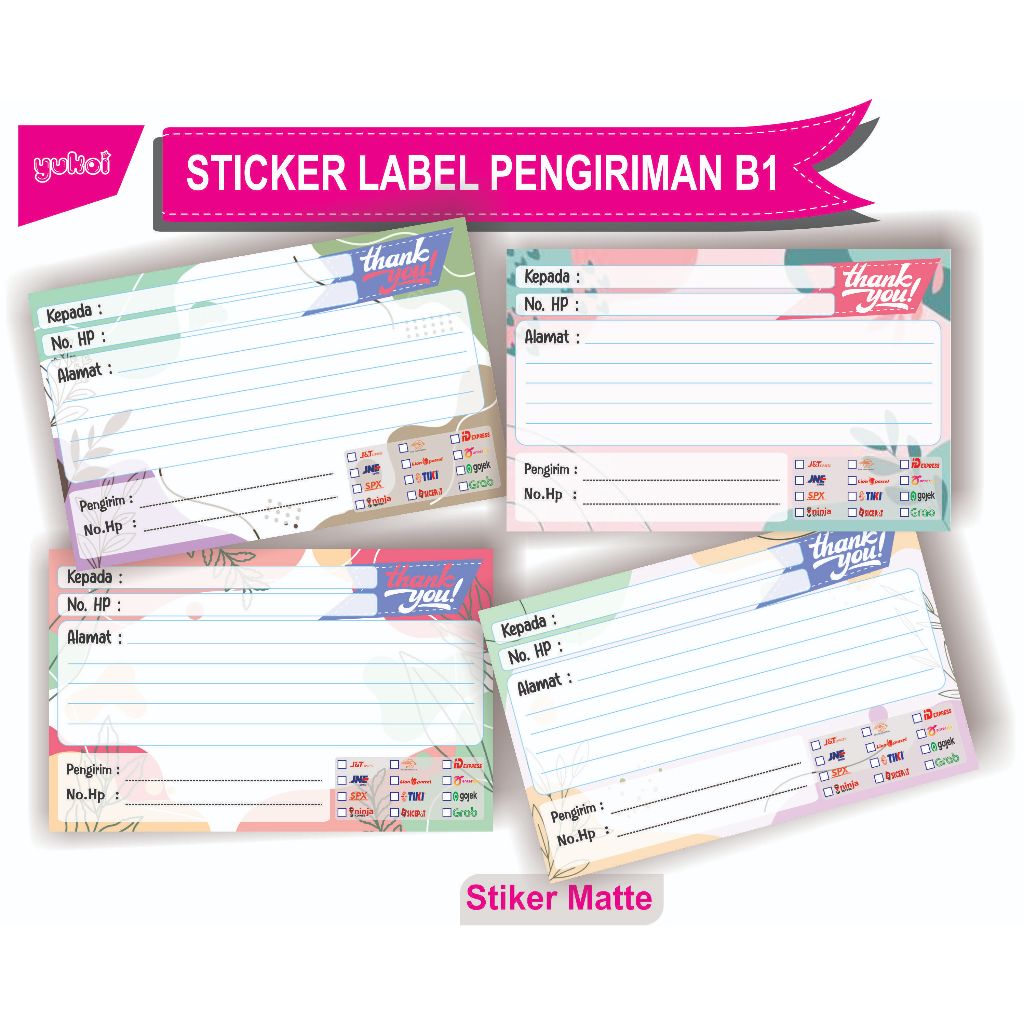 

(50pcs) B1 STIKER PENGIRIMAN / STIKER LABEL PENGIRIMAN OLSHOP / STIKER LABEL / STIKER PENGIRIMAN