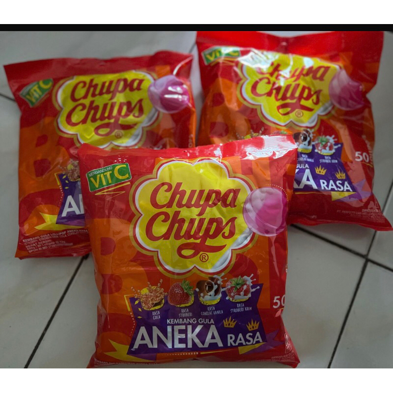 

Permen chupa chups lolipop isi 50