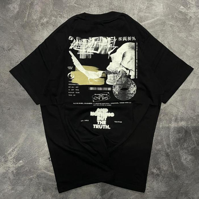 Baju kaos / Tshirt Black Fall Down Distro baju Pria terbaru / Kaos Distro Pria / Baju distro pria / 