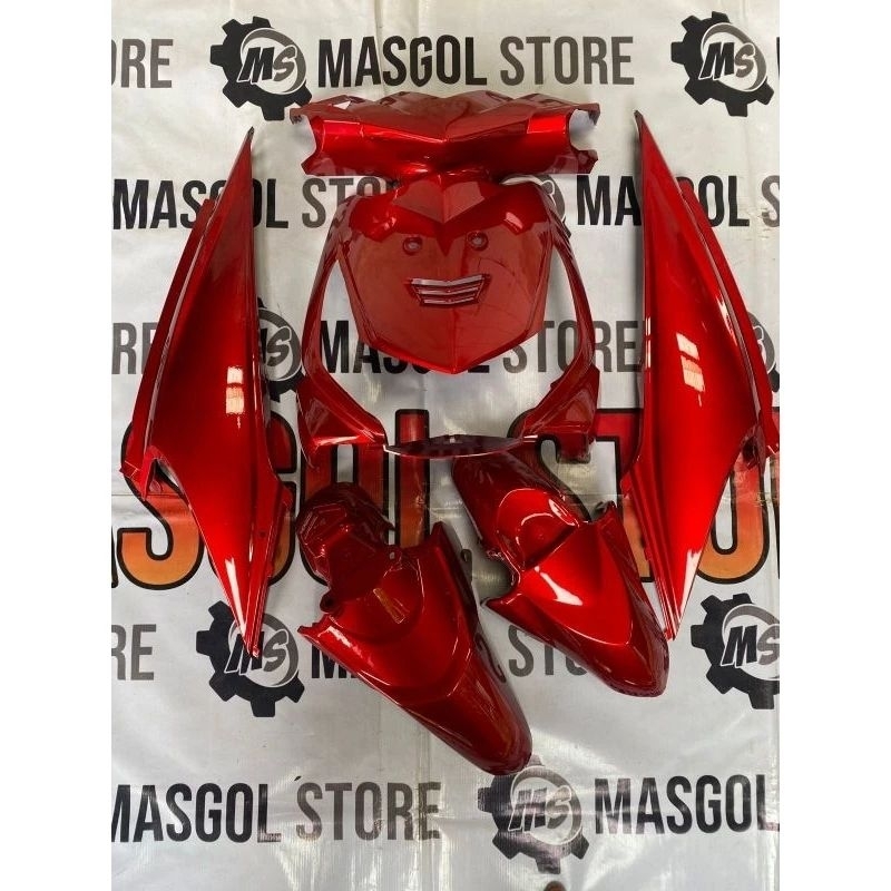 full body halus Honda beat karbu warna merah candy custom