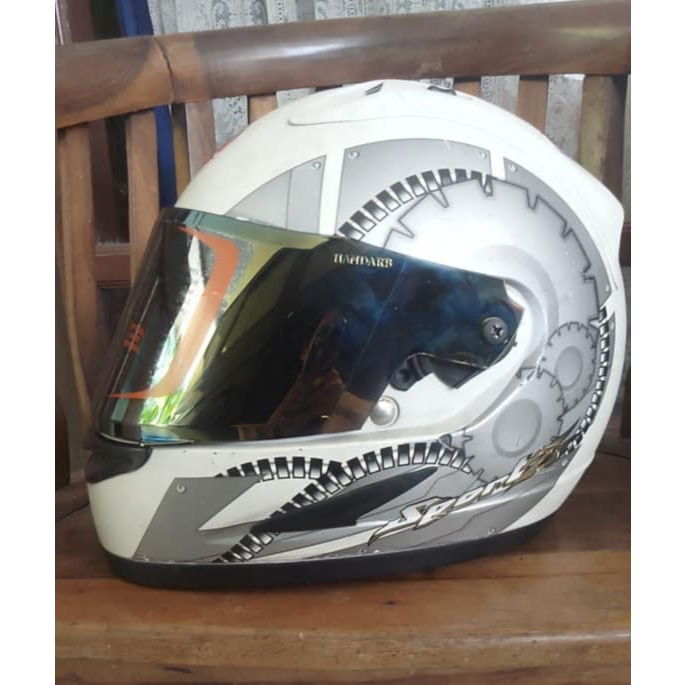 Visor flat ala arai custom bonus tempat pensil