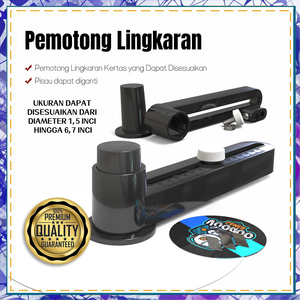

Pemotong Lingkaran Plastik Untuk Pembuatan Pin Kancing Plastic Circle Cutter Ukuran Pemotongan Dapat Disesuaikan - 1,5 inci hingga 6,7 inci 38mm - 170mm