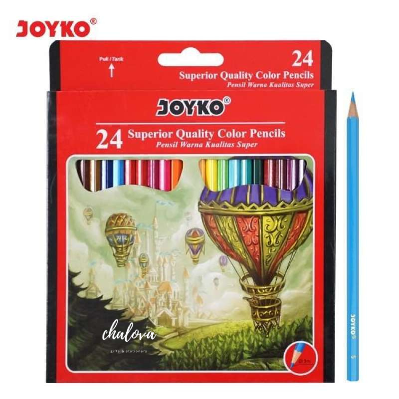 

[PCS] PENSIL WARNA JOYKO PANJANG 24 WARNA CP-101 / PENSIL WARNA JOYKO PANJANG