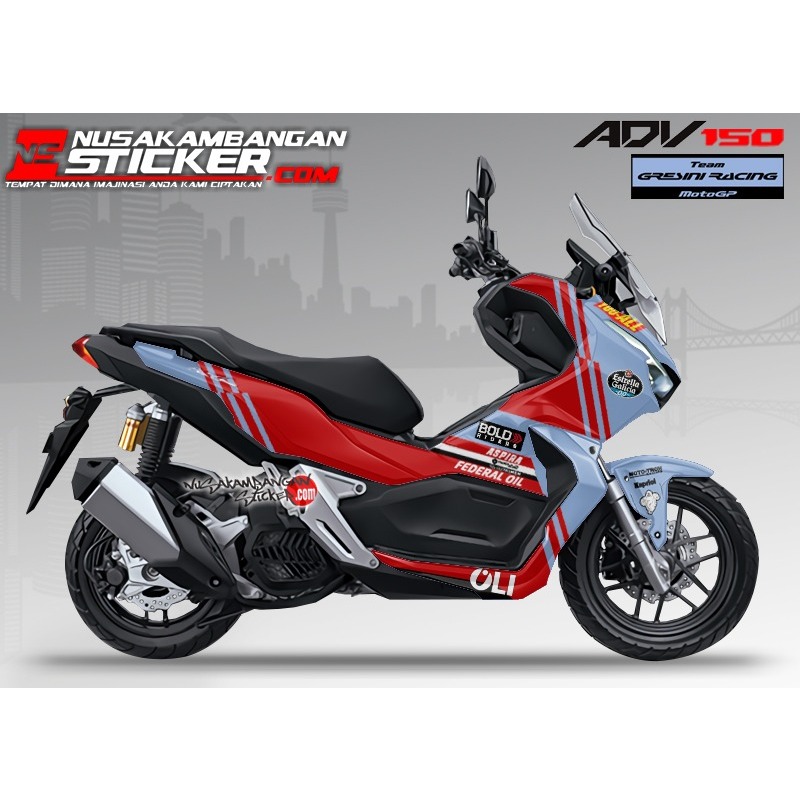 DECAL STICKER ADV 150 LIVERY GRESINI RACING FULLBODY