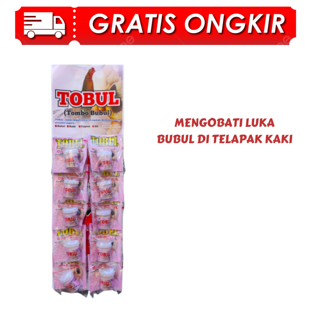 TOBUL 1 RENTENG -obat bubul ayam / mata ikan