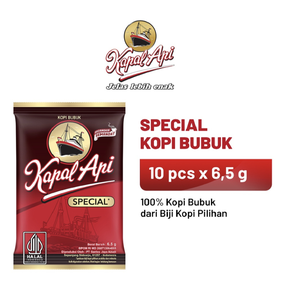 

Kapal Api SPECIAL Merah - 10x 6 gram