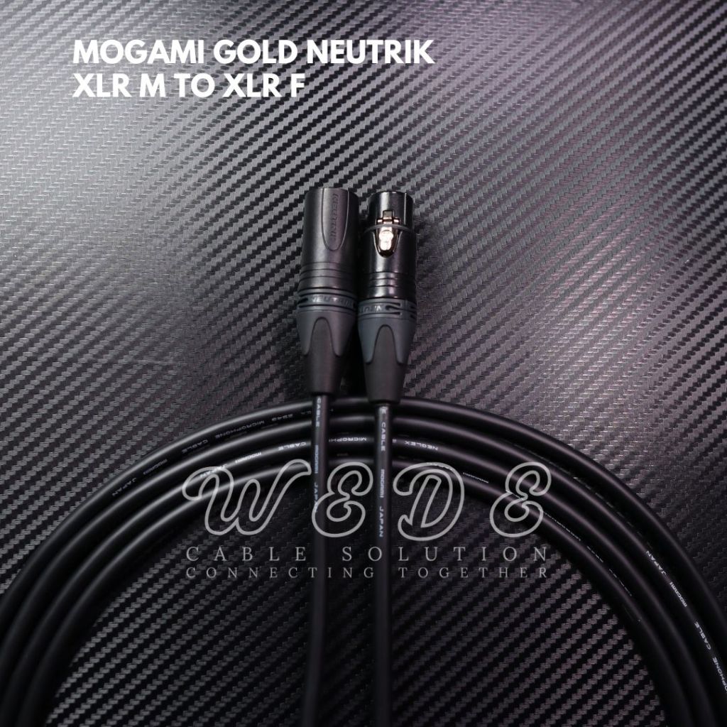 KABEL MICROPHONE MOGAMI GOLD NEUTRIK ORIGINAL WEDECABLE