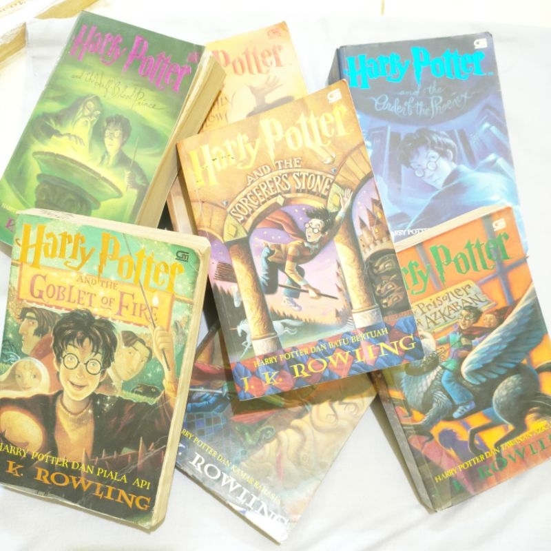 (ORIGINAL) NOVELL HARRY POTTER - JK ROWLING TERJEMAHAN BAHASA INDONESIA PRELOVED SET SERIES 1234567