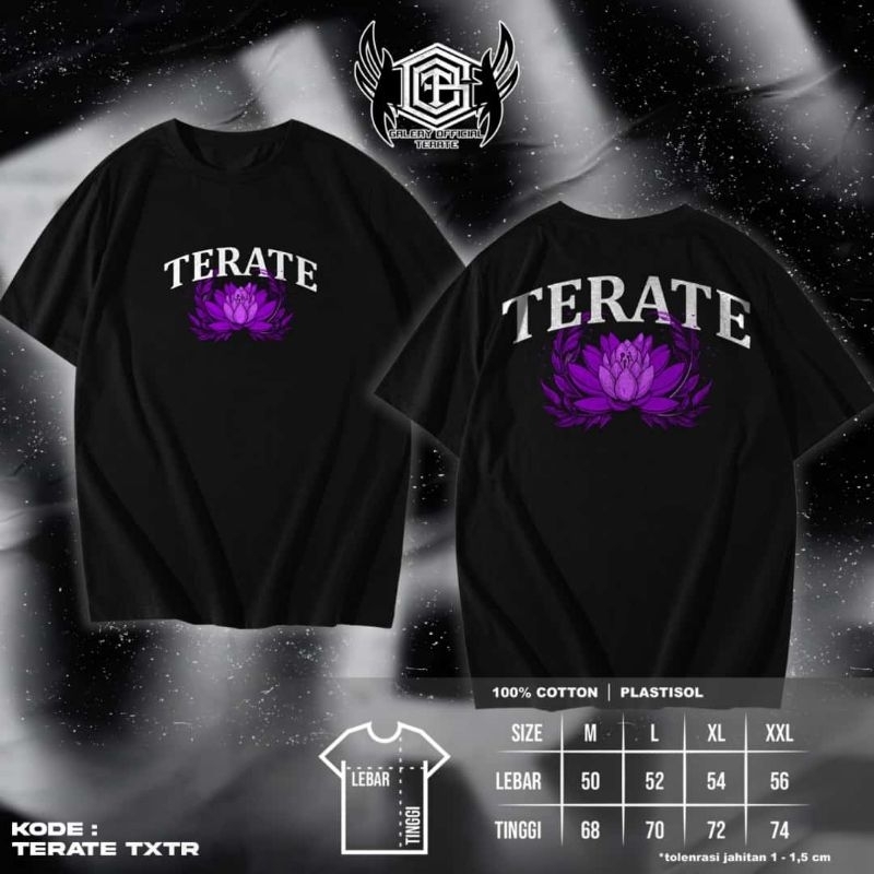 KAOS TERATE SIMPEL KAOS PSHT KEKINIAN KAOS BUNGA TERATE KAOS SH TERATE