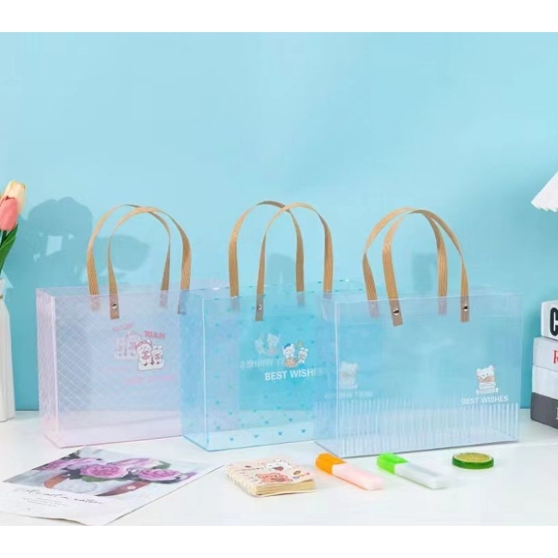 

tas plastik bergambar/tas plastik lucu/plastik bag/goodie bag/hampers bag/25,5x20x10cm