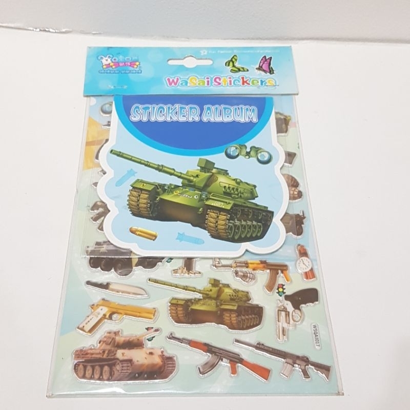 

Sticker Anak Timbul + Album Sticker Mobil Tank WSQAI 017