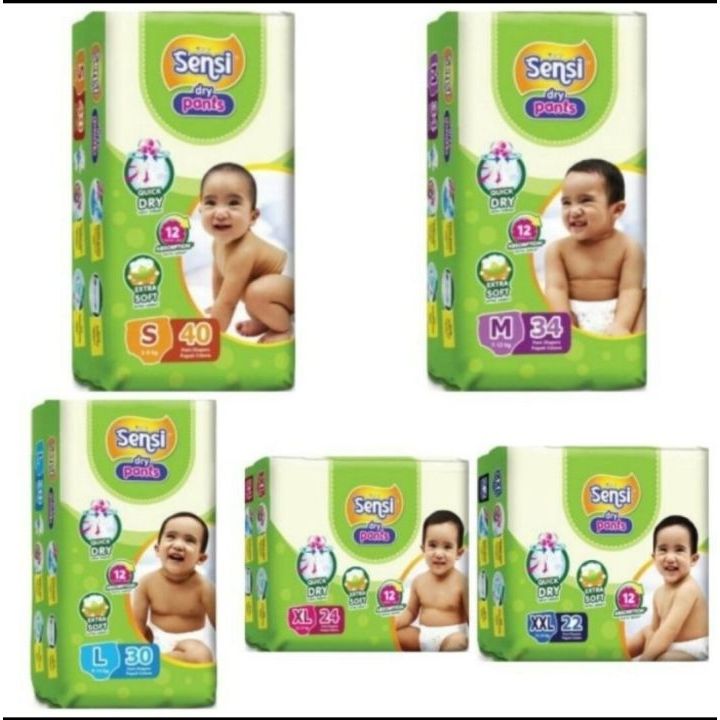 PAMPERS SENSI UK S/M/L/XL/XXL