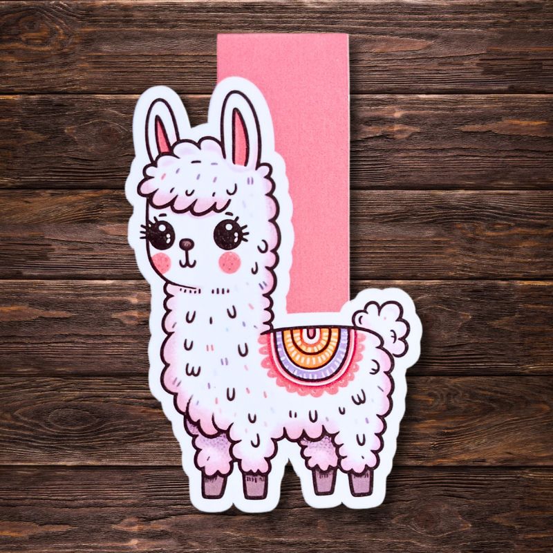 

Pembatas Buku Magnet | Handmade Magnetic Bookmark | Cute Llama Alpaca