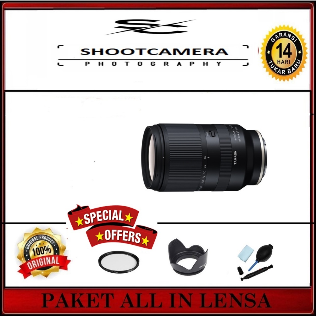 TAMRON 18-300MM F/3.5-6.3 DI III-A VC VXD - LENSA TAMRON 18-300MM F3.5-6.3 DI III A VC VXD