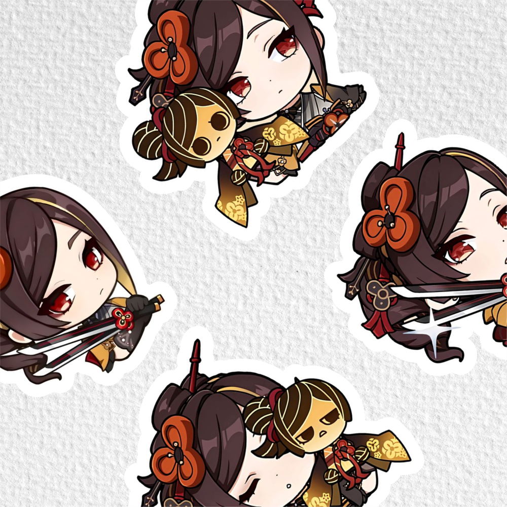 

[ VINYL & CHROMO 7 CM] cetak stiker Game/STIKER MURAH TEMA Ghensin impact [ CHIORI ]stiker label murah