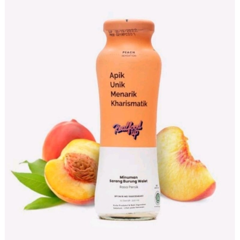 

Realfood Up Peach & Collagen Minuman Sarang Burung Walet Rasa Persik