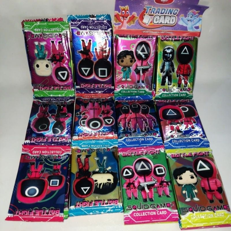 Isi 12 pcs Kartu Foil Card Game Foil AMONG US ukuran 6 x 9 cm mainan anak jadul jaman dulu viral mur