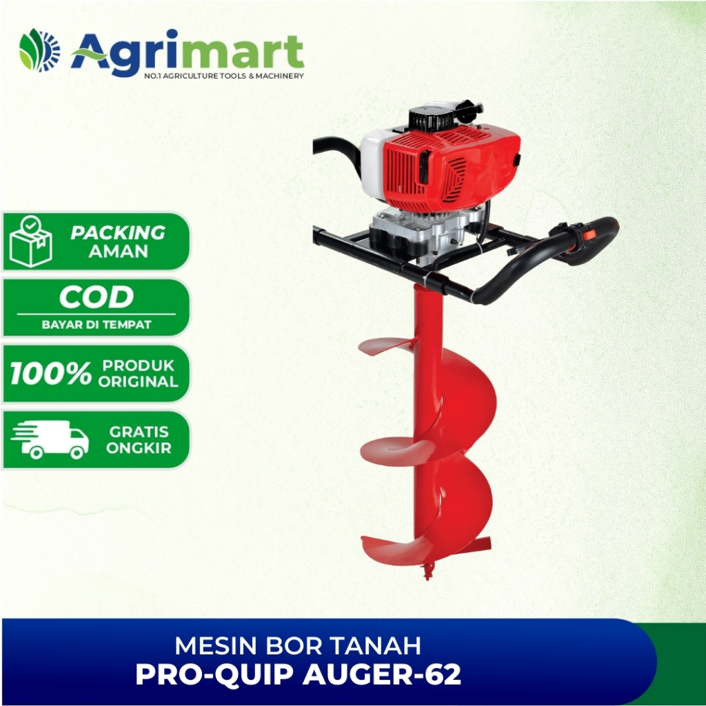 Mesin Bor Tanah 25 cm Proquip Auger 62 Alat Penggali Tanah Biopori