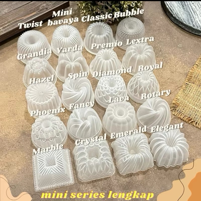 Cetakan Puding Mini 12pcs Loyang Pudding Agar Agar Jelly Plastik