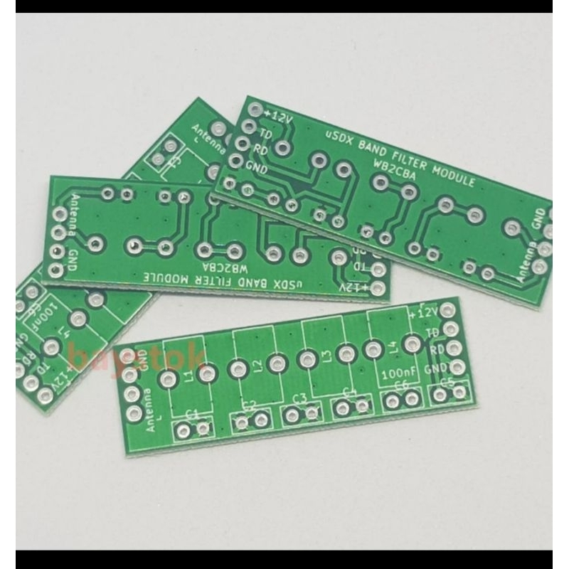 PCB LPF  dan komponen ssb USDX radio hf radio ssb