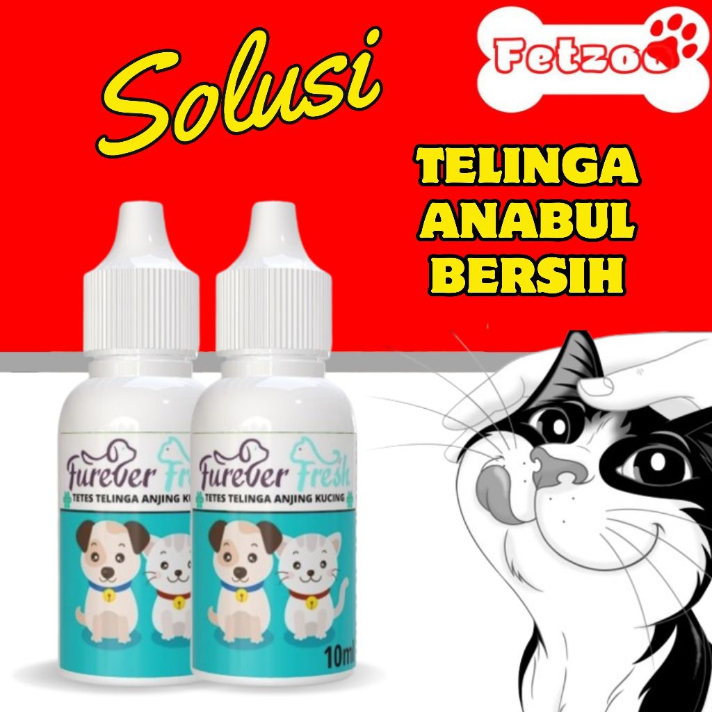 Obat Tetes Telinga Kuping Kucing Anjing Infeksi Radang Bengkak Hewan Mengobati dengan Cepat Buktikan