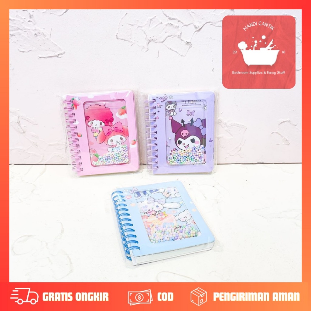 

BUKU BINDER A7 BOLA MANIK WARNA-WARNI SANRIO BK-1258 BARU BINDER MANIK LUCU IMUT KADO UNIK SOUVERNIR
