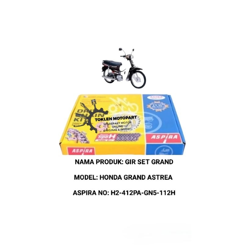GEARSET HONDA GRAND, ASTREA ASPIRA