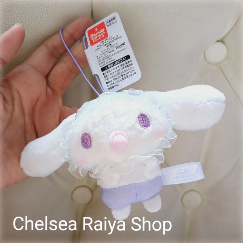 Boneka Plush Gantungan Tas Keychain Ganci Sanrio Cinnamoroll Baby Dot 8x14cm Cinamorol Cinamoroll Ci