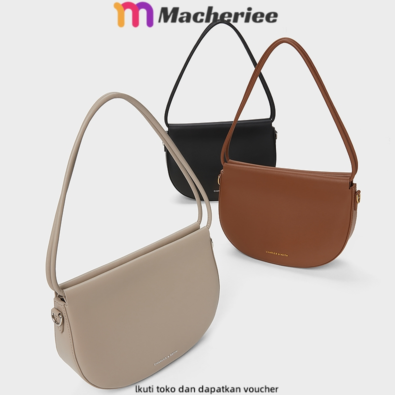 CK Elora Saddle Curved Top Handle Bag Tas wanida 06063