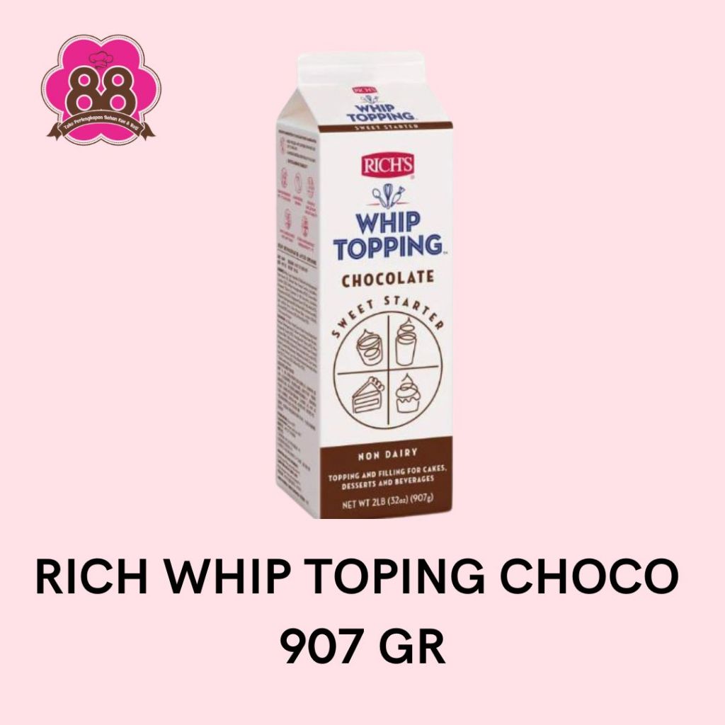 

RICH TOPPING CHOCO WHIP CREAM CHOCO 907ML