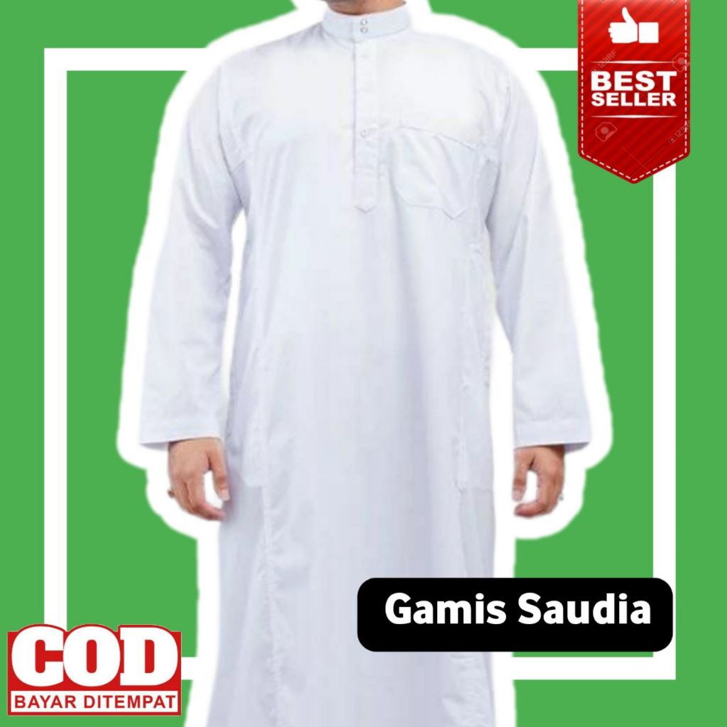 Gamis Saudi / Jubah Putih Pria / Gamis Pria Premium / Jubah Pria Hitam / Jubah Pria Putih / Jubah Pr