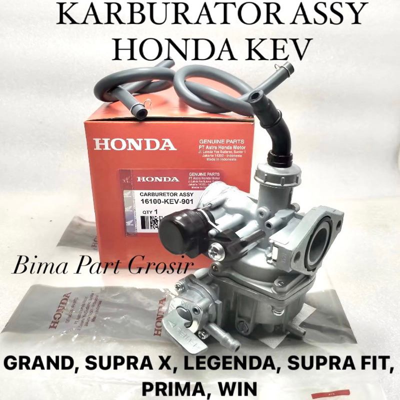 KARBURATOR KARBU ASSY HONDA SUPRA X, GRAND, SUPRA FIT, LEGENDA, PRIMA, WIN 16100-KEV-901