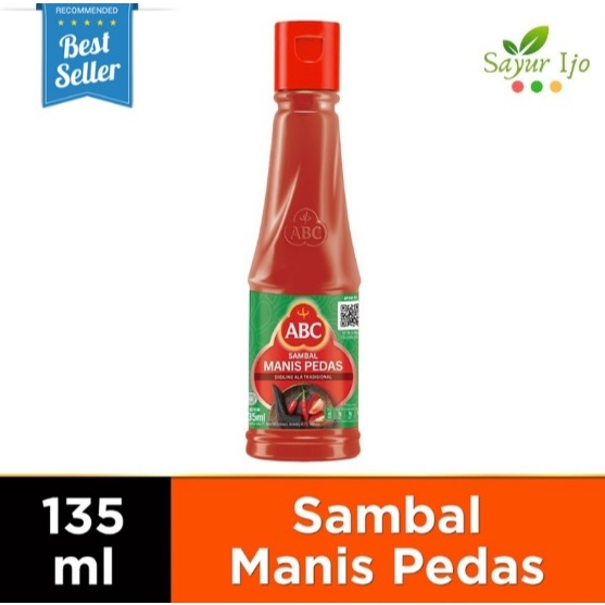 

ABC Saus Sambal Manis Pedas 135 ML / Botol Chili Sauce Cabai Sambel Saos Cabe Bumbu Dapur Masak Instant