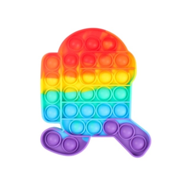 Pop It Popit Fidget Toy Bubble Mainan Viral Anak Edukatif Belajar Among Us Amongus Tik Tok Tiktok