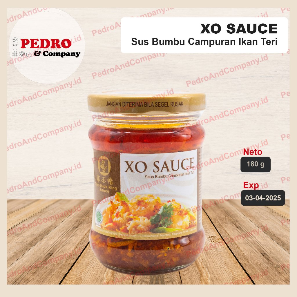 

The duck king sauce XO sauce 180 gram - saus bumbu campuran ikan teri