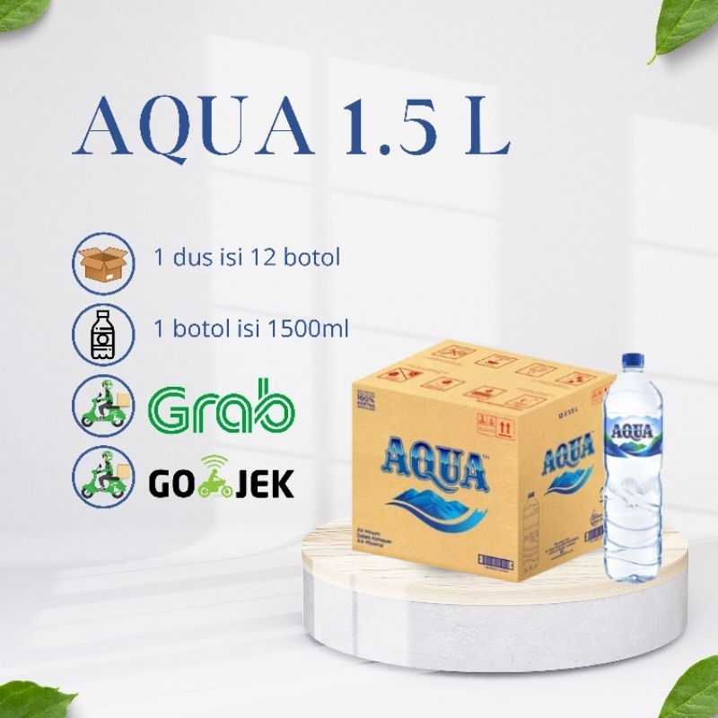 

Aqua 1500ml dus isi 12 Botol