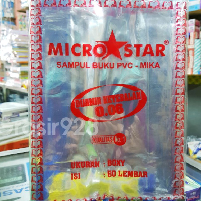 

Sampul Buku PVC Mika BOXY Micro Star 6 isi 6 lembar ART S8P8