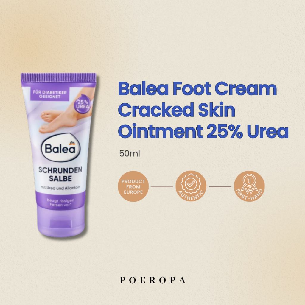 Balea Foot Cream Cracked Skin Ointment 25% Urea 50ml | Moisturizer Cream Tumit Kaki Anti Kering Anti