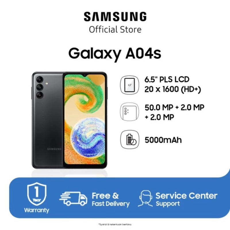 Samsung Galaxy A04s 4GB/128GB - Black (Second)