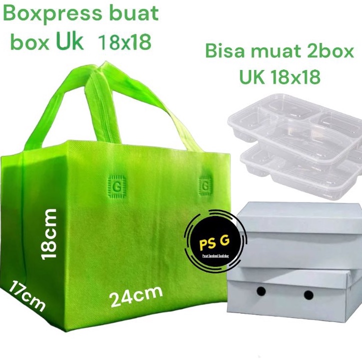 

Stock Banyak spounbond box gift hajatan 18x18pressdus kotak isi 12pcs