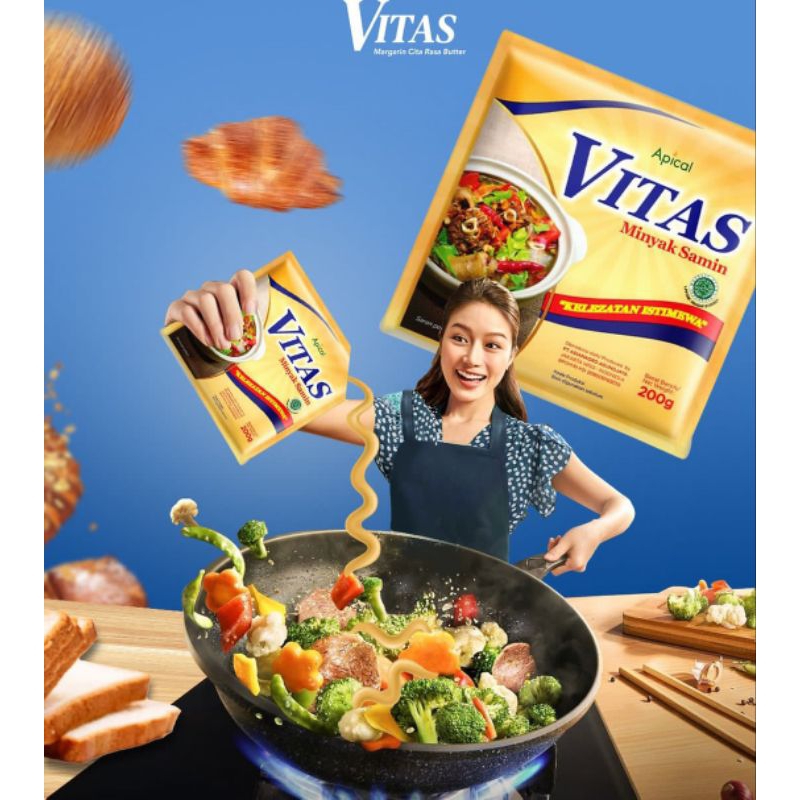 

Vitas Minyak Samin Minyak Sawit With Margarine 200 gr