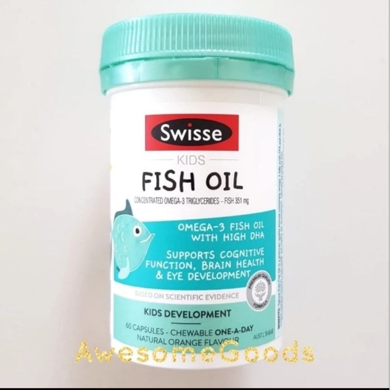 Swisse Kids Fish Oil 60 Capsules