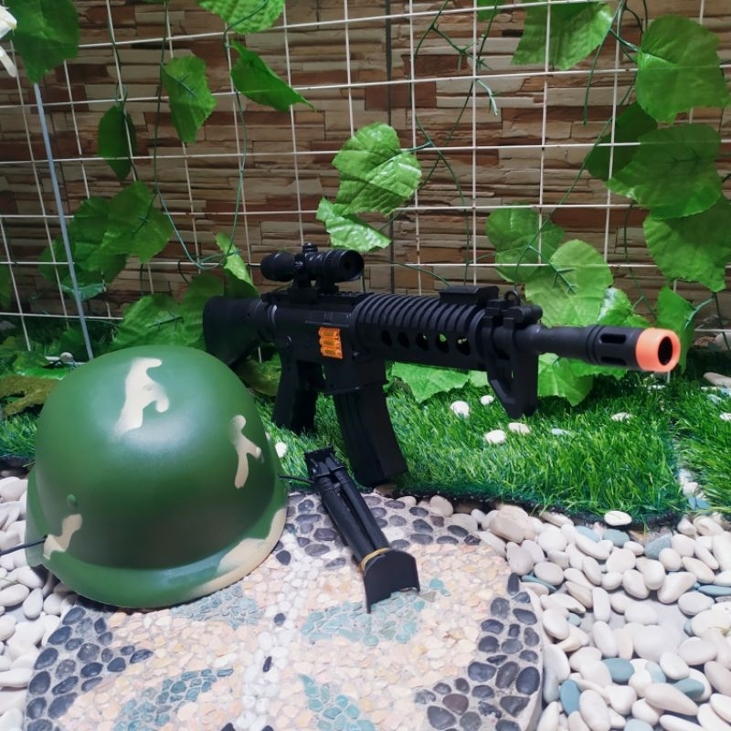 Mainan Set Helm Tameng Tongkat Polisi Anak Edukatif