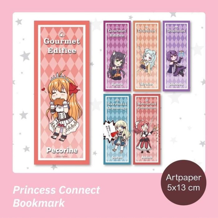 

Comifuro CF-15 Princess Connect Bookmark Pembatas Buku Karakter Anime Hatsune Miku Artpaper