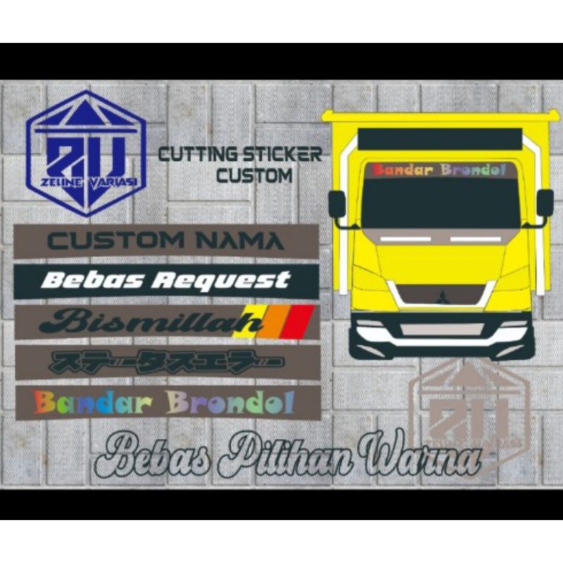 

Cutting Sticker Kaca Depan Mobil(bebas Request Custom Nama)Bisa Semua Mobil