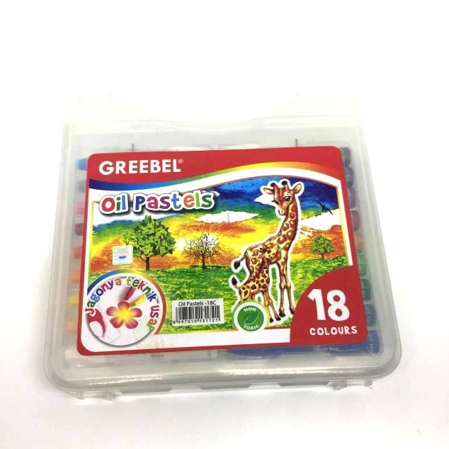 

Krayon greebel 18 oil pastels ART R6S3